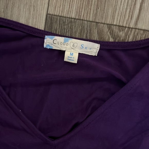 ❤️ 3 for $15 ❤️ cloud and sky purple dress size m - Picture 2 of 3